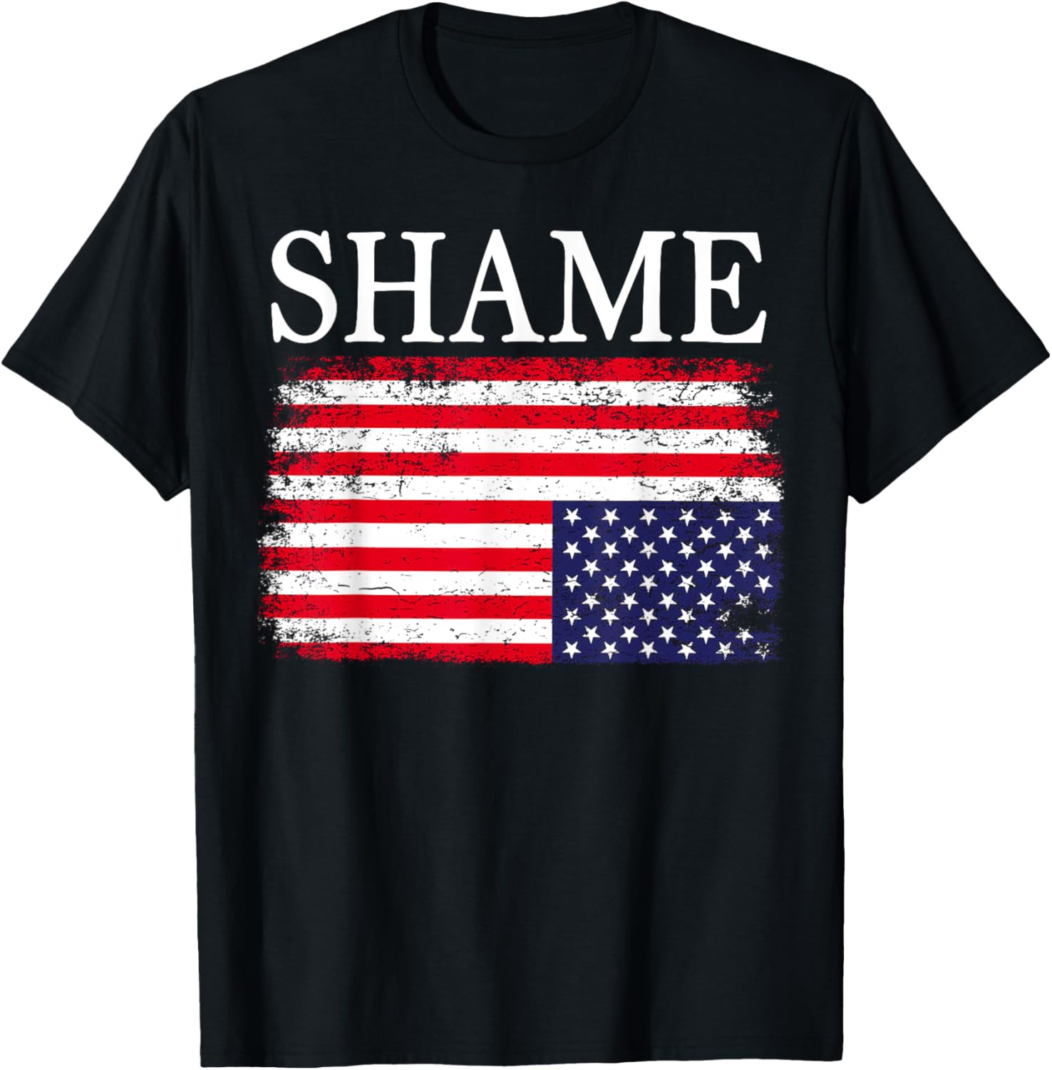 Upside Down American Flag Shame Anti Government Policies