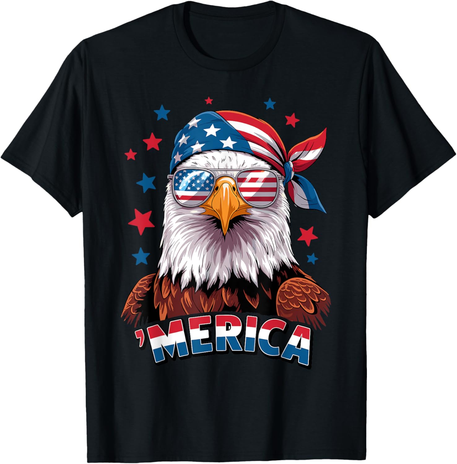 America Bald Eagle 4Th Of July Patriotic Usa American Flag
