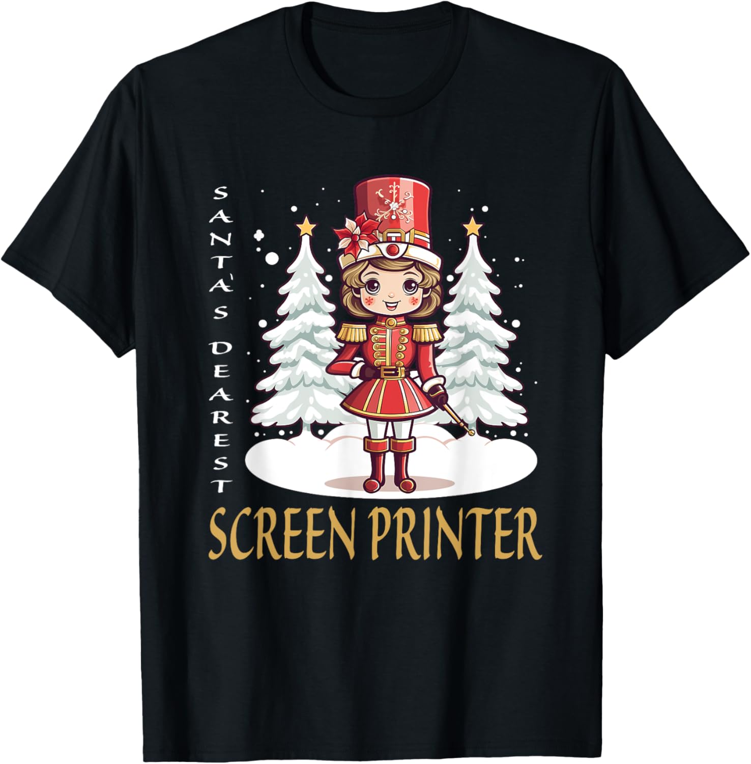 Screen Printer Christmas Classic Female Nutcracker