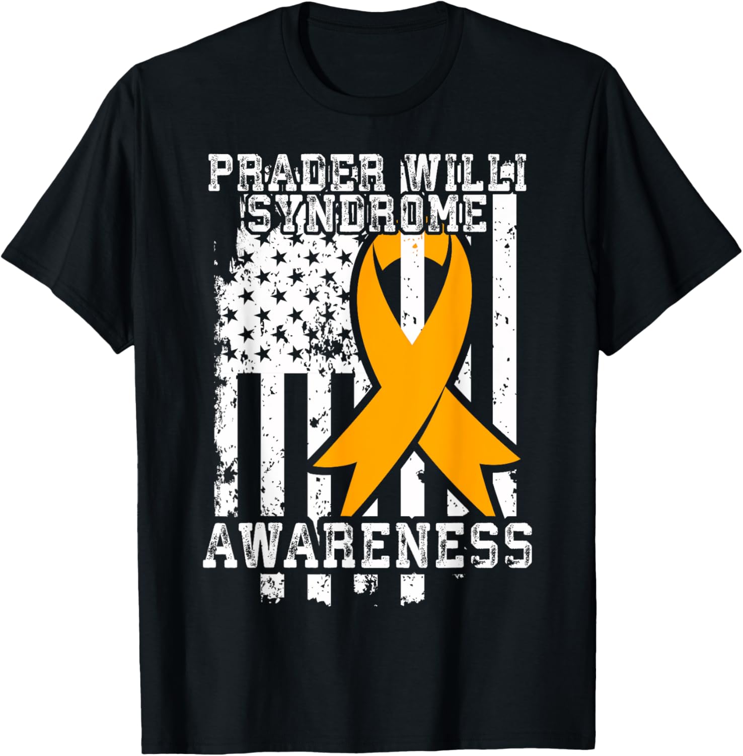 Prader Willi Syndrome Awareness Tshirt American Flag Shirt