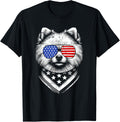 Pomeranian Dog Dad Patriotic 4Th Of July American Us Flag