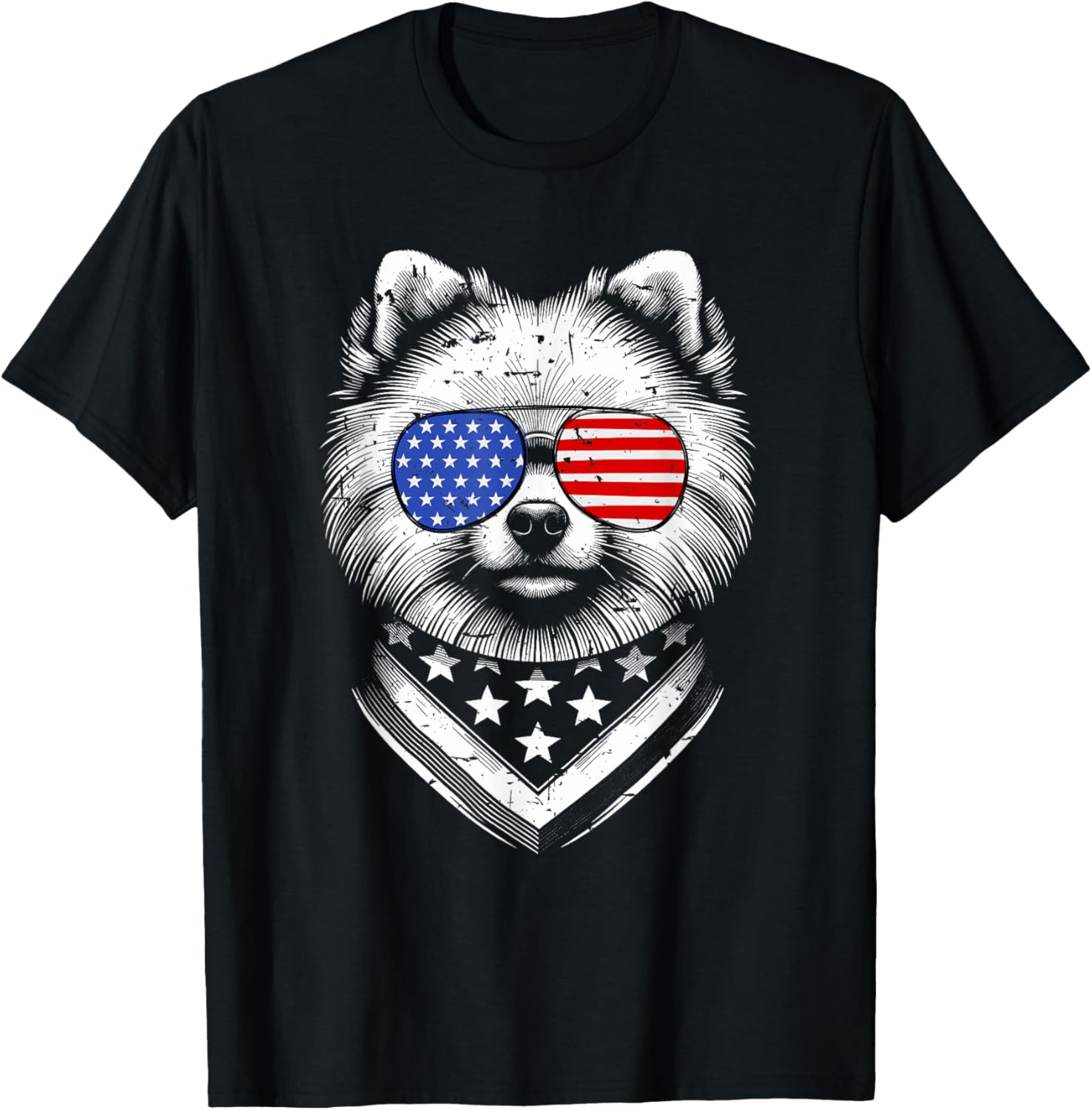 Pomeranian Dog Dad Patriotic 4Th Of July American Us Flag