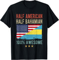 Usa Bahamas Flag Half American Half Bahamian
