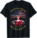 American Grown With Welsh Roots Tree Usa Flag Unique Gifts