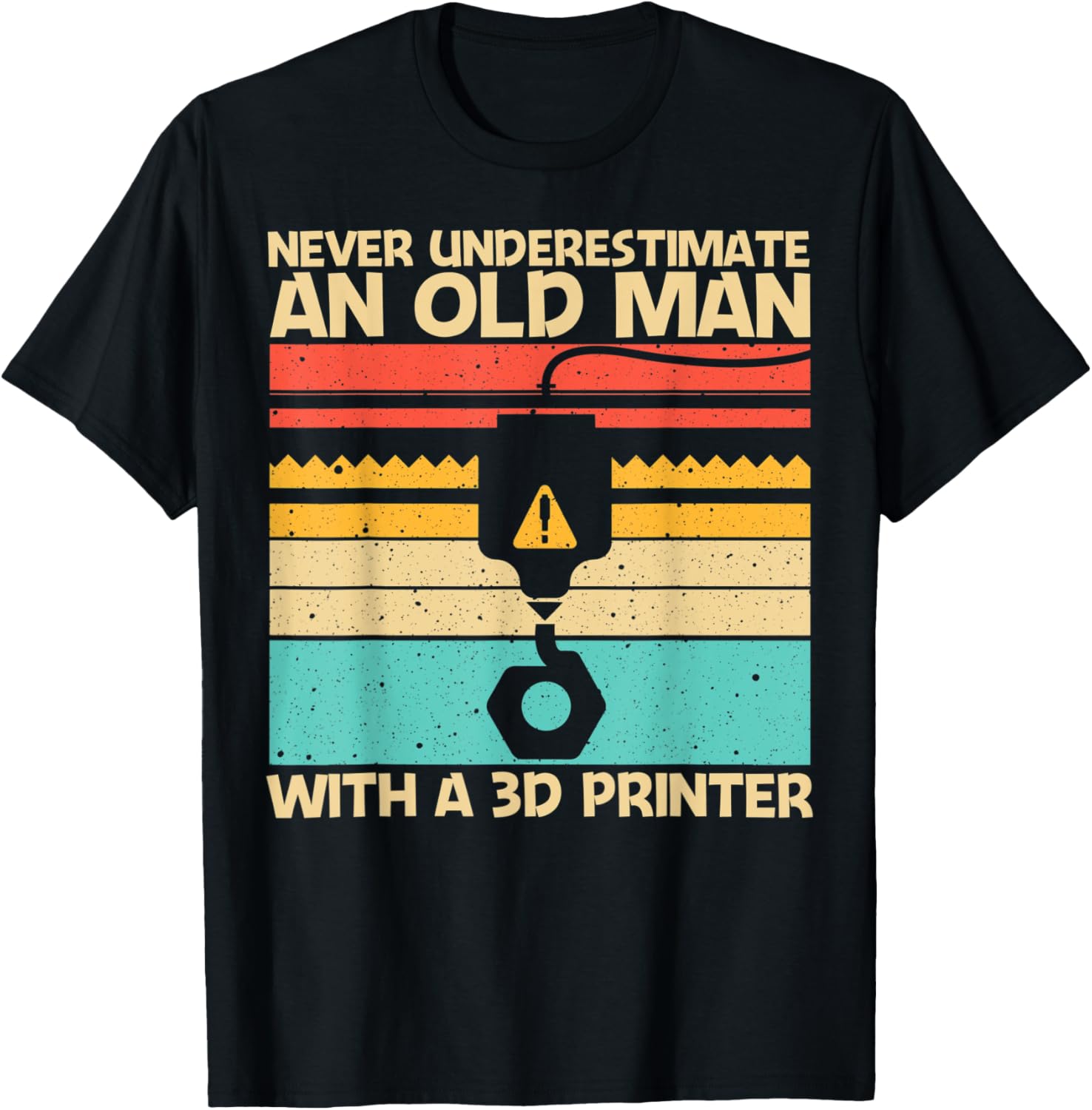 Cool 3D Print Design Grandpa 3D Printer Lover Printing