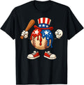 Baseball Drip American Flag 4Th Of July Boys Patriotic Sport