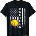 Softball Brother American Flag Vintage Christmas Xmas