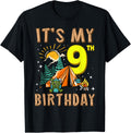 It's My 9th Birthday Camper 9 Year Old Camping Boy Girl Birthday Design 288
