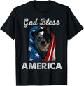 Blue Heeler Dog American Usa Flag 4Th Of July Dog Lover