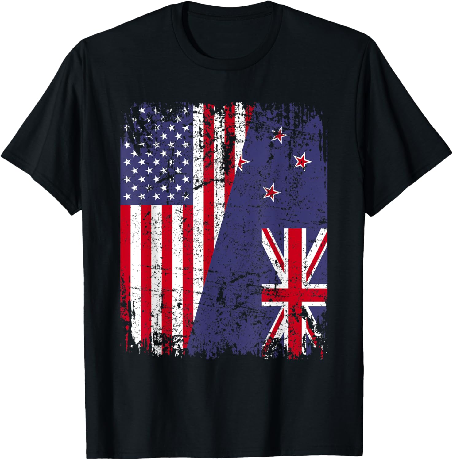 New Zealand Roots Half American Flag Kiwi Flag