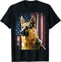Patriotic German Shepherd American Flag Dog Gift Men Women