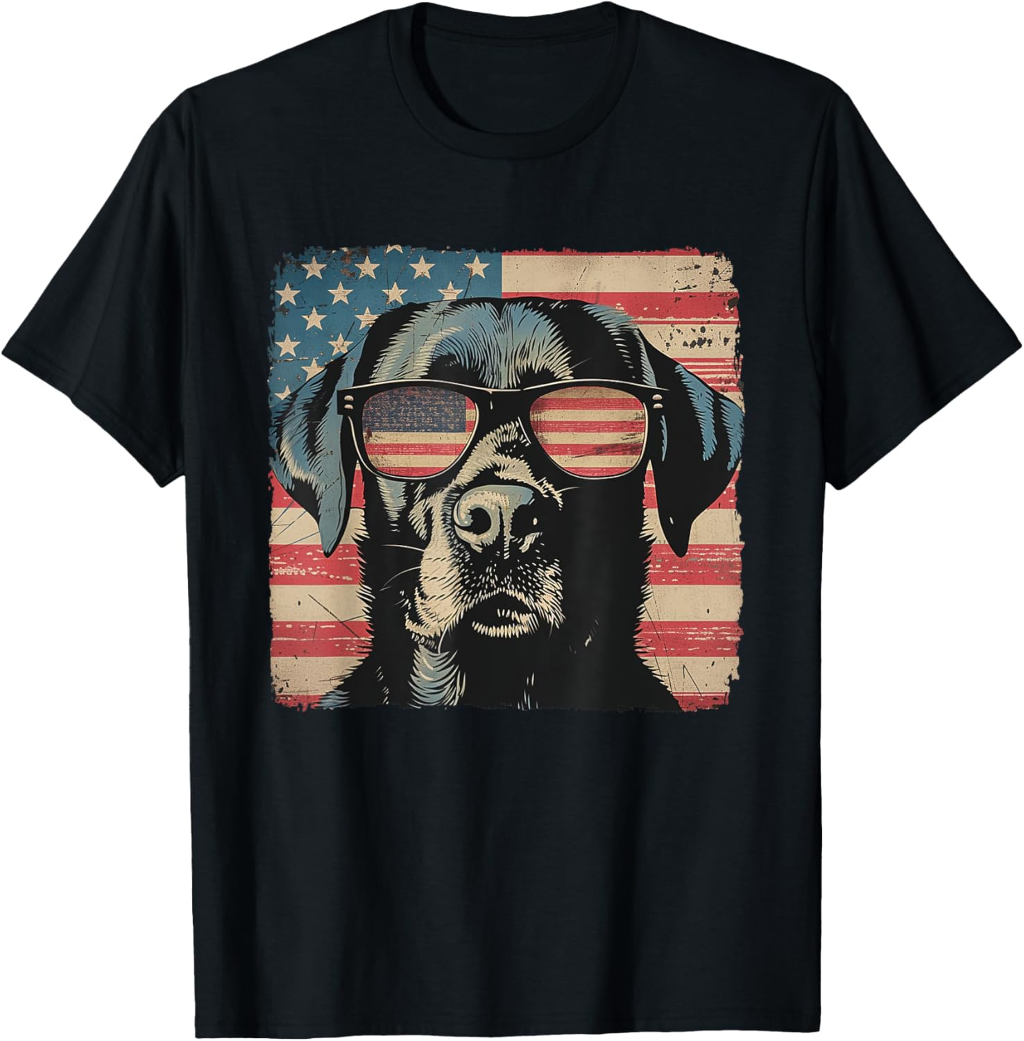 Labrador Retriever Usa Flag July 4Th Gift Women Men