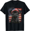 Pug Dog Patriotic 4Th Of July Usa American Flag