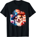 Patriotic 4Th Of July Chihuahua Dog American Usa Flag Women