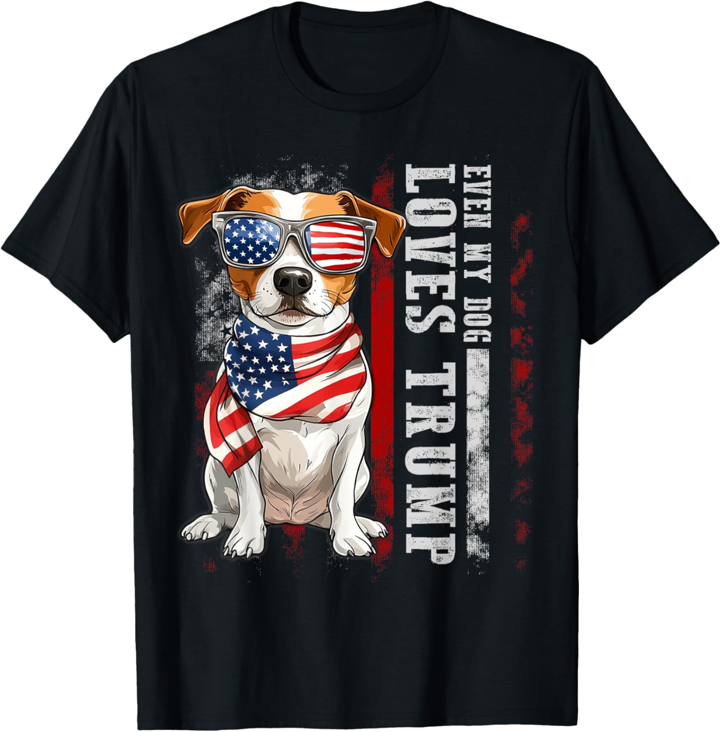 Jack Russell Terrier Even My Dog Loves Trump Funny
