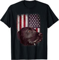 American Black Labrador Usa Flag Lab Owner Patriotic