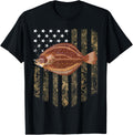 Camo American Flag Flounder Fishing 4Th Of July