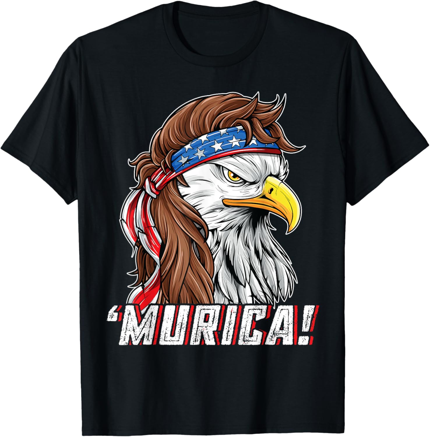 4Th Of July Bald Eagle Mullet Murica Usa Usa Merica