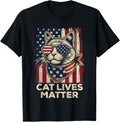 American Flag Glasses Cat Lives Matter Trump 2024 Trump Cat