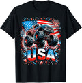 Monster Truck Usa American Flag 4Th Of July