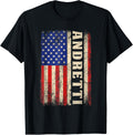 Andretti Last Name Shirt Andretti Name American Flag