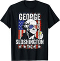 George Sloshington Funny George Washington Usa Flag Drinking