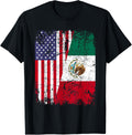 Mexican Roots Half American Flag Mexico
