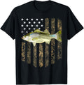 Camo American Flag Striped Bass Fishing 4Th Of July
