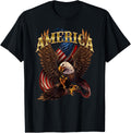 Patriotic America Design With Eagle And American Flag