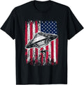 Ufo Alien Abduction 4Th Of July Gift Usa Flag Alien