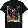 The Cat Lady Tarot Card Vintage Gothic Shirt for Moms 49