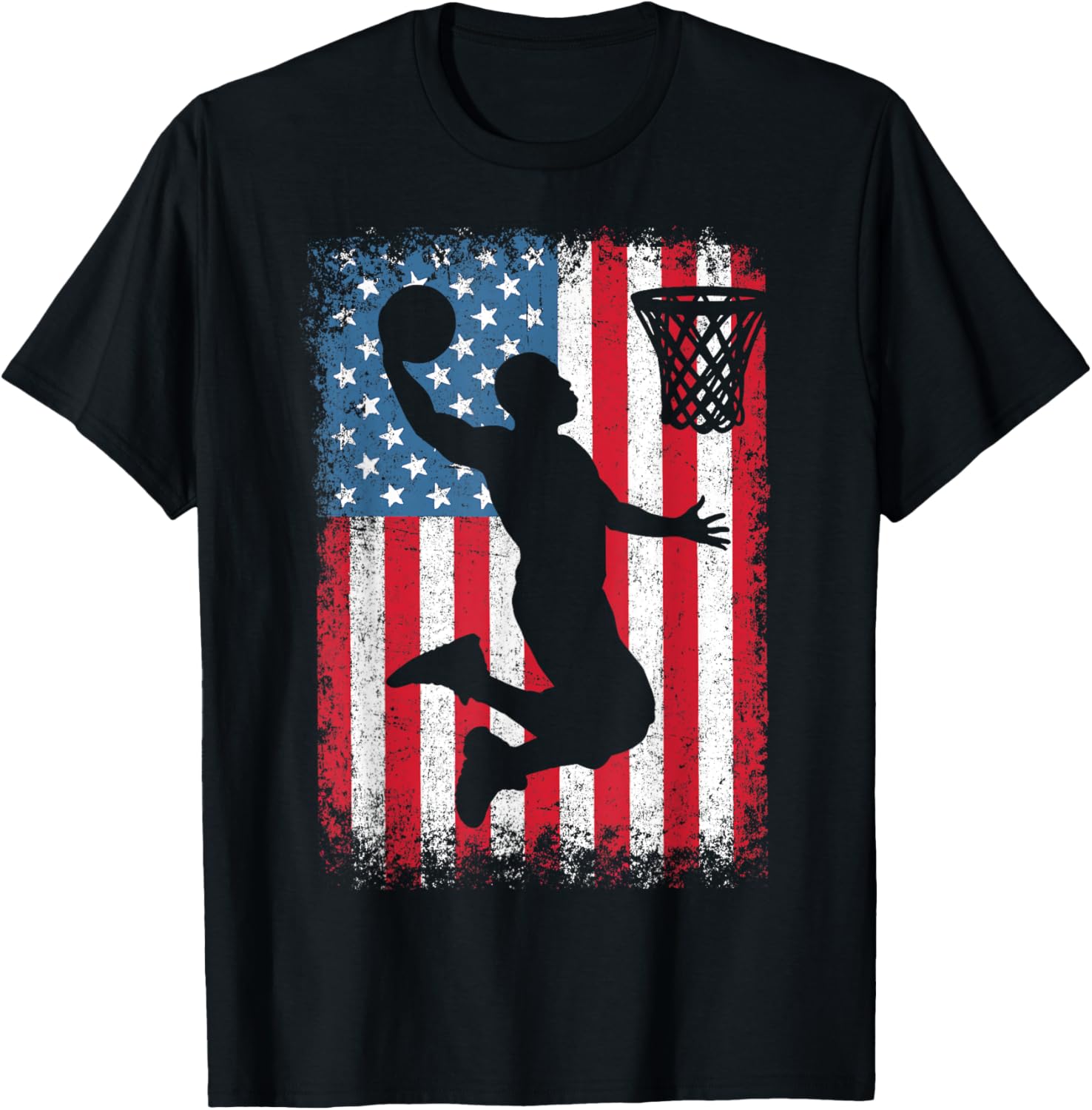 American Patriotic Basketball 4Th Of July Usa Flag Men Boys