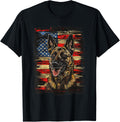 Dutch Shepherd American Flag