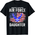 United States Air Force Daughter With American Flag Gift