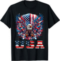 Patriotic Eagle Usa Flag Design Graphic