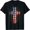 Lion Cross American Flag