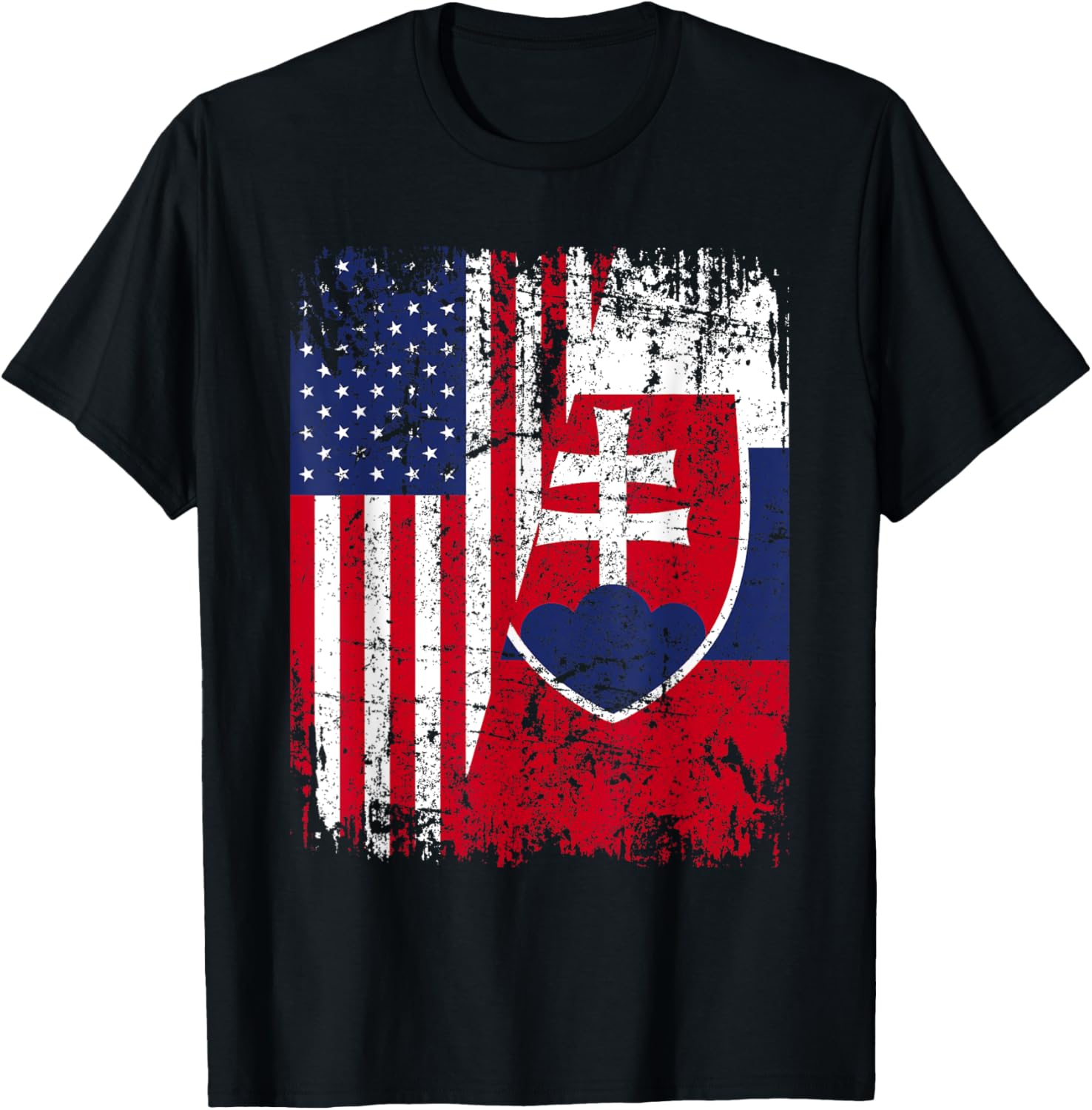 Slovak American Flag Men Women Kids Slovakia