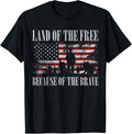 Land Of The Free Because Of The Brave July 4 Usa Flag Grunge