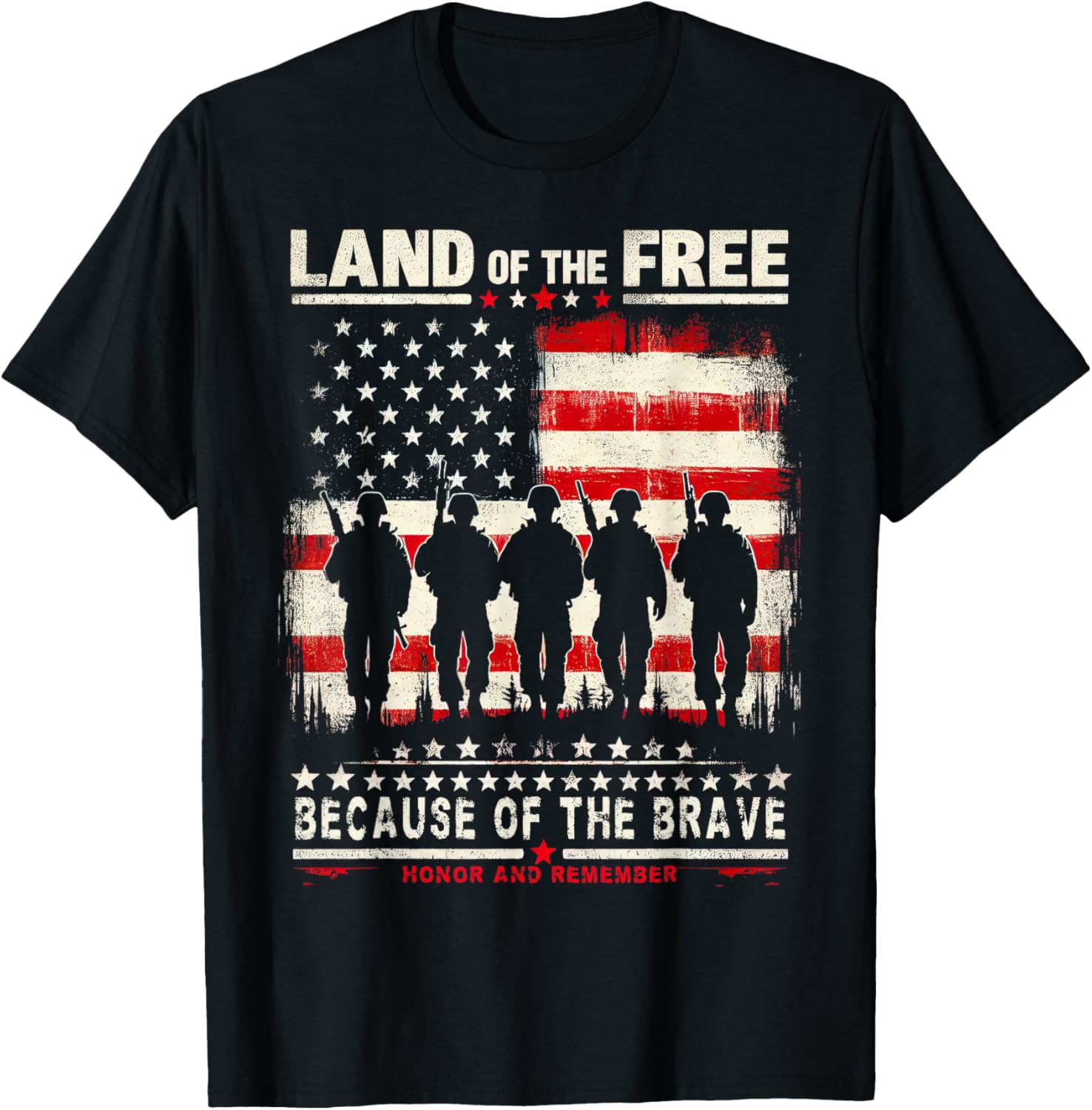 Land Of The Free Because Of The Brave American Flag Memorial