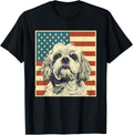 Cavachon Vintage Usa American Flag Dog Lover 4Th Of July