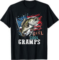 Reel Cool Gramps Camouflage American Flag Fathers Day