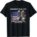 Funny Grumpy Old Vet For Military Wamerican Flag And Boots