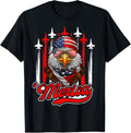 Merica Eagle Airplane 4Th Of July American Flag Patriotic