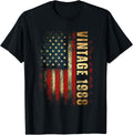 Vintage 1988 American Flag 37Th Birthday 37 Years Old Men