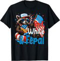 Funny Raccoon 4Th Of July Patriotic Cute Red White And Feral