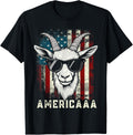 4Th Of July Patriotic Goat Usa American Flag Goat Americaaa