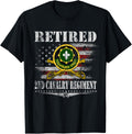 Retired 2Nd Armored Cavalry Regiment Veteran Flag Patriotic