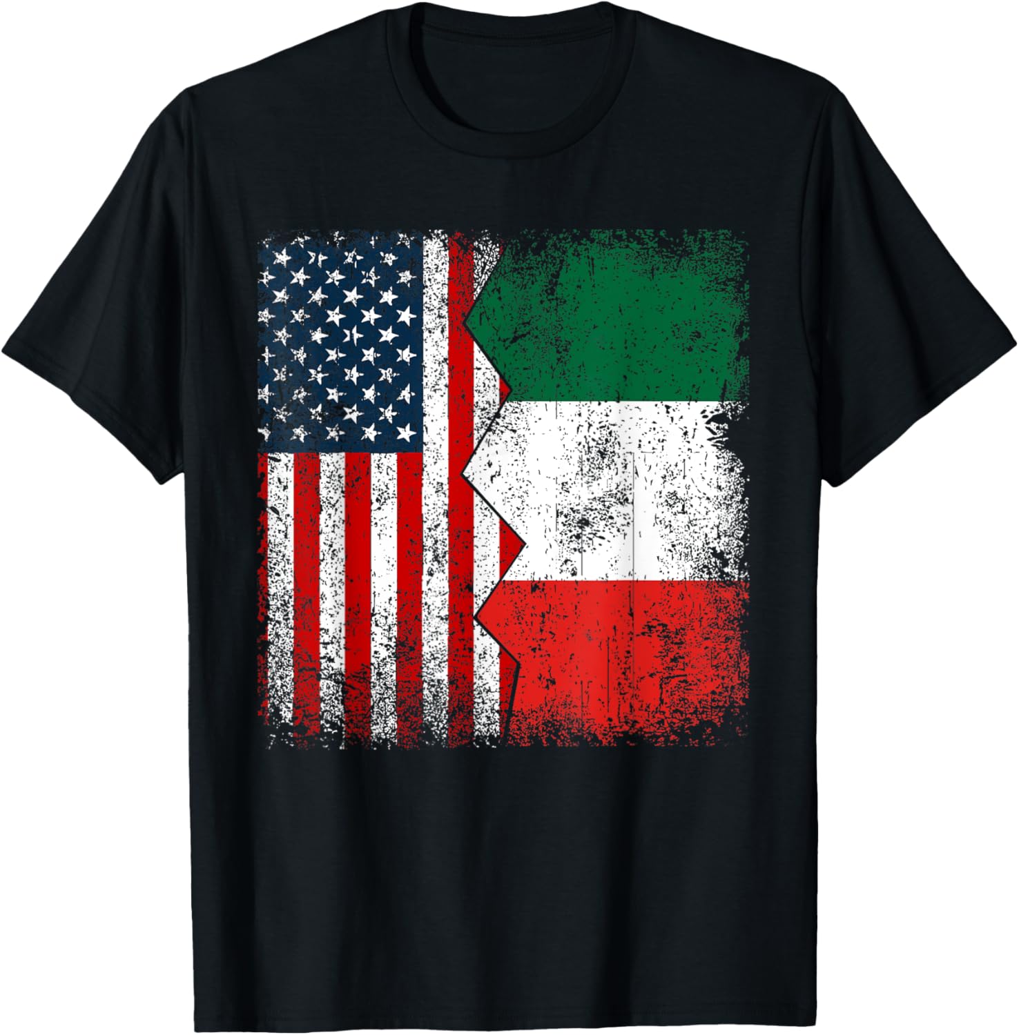 Italian Roots Half American Flags America Italy Vintage