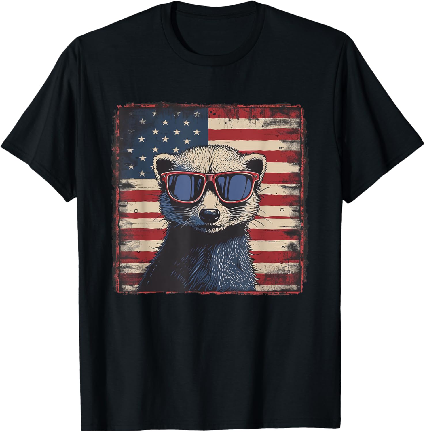 Ferret Usa Flag Shirt 4Th Of July Lovers