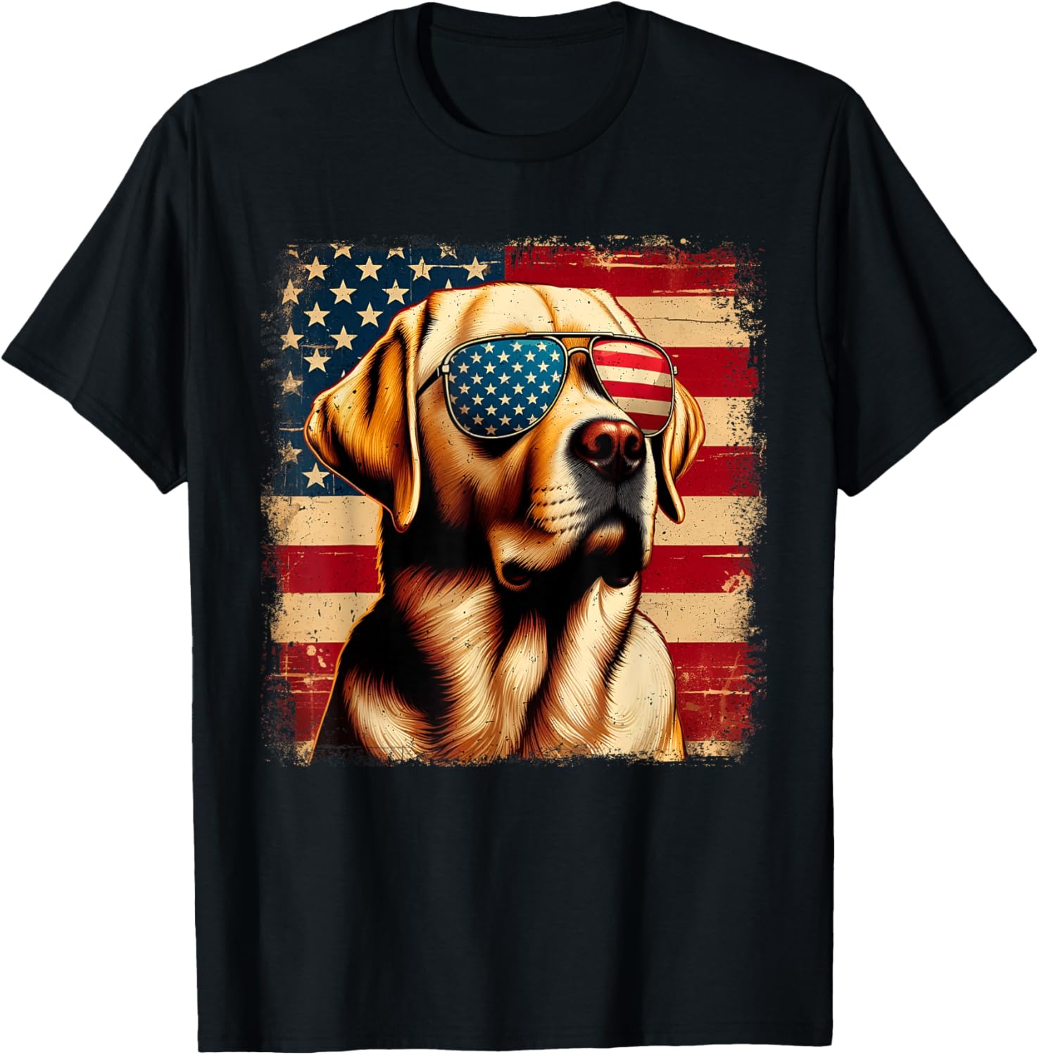 4Th Of July Labrador Retriever Usa American Flag Patriotic